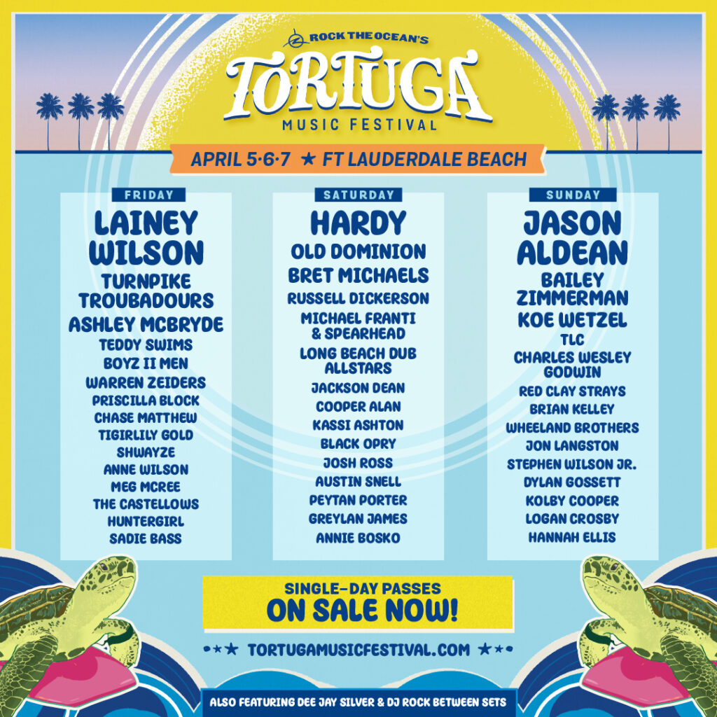 Daily Lineup Tortuga Music Festival